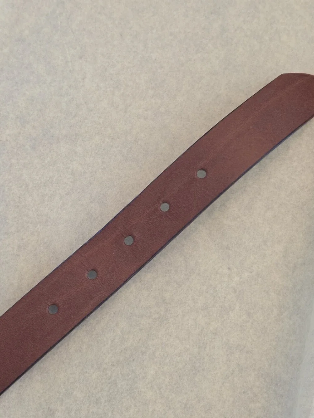Levi's Brown Leather Belt MADE IN USA Women's size L gunmetal buckle 1